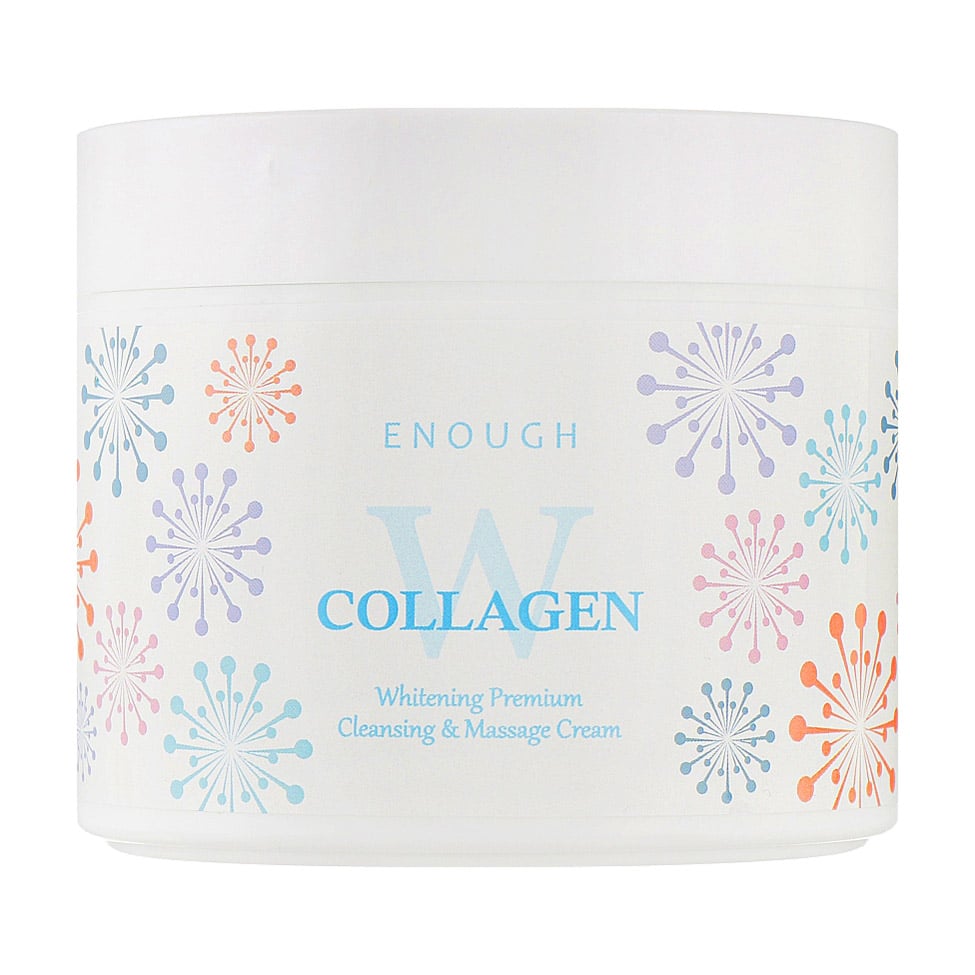 Масажний освітлювальний крем для тіла Enough W Collagen Whitening Premium Cleansing &amp; Massage Cream з колагеном, 300 мл
