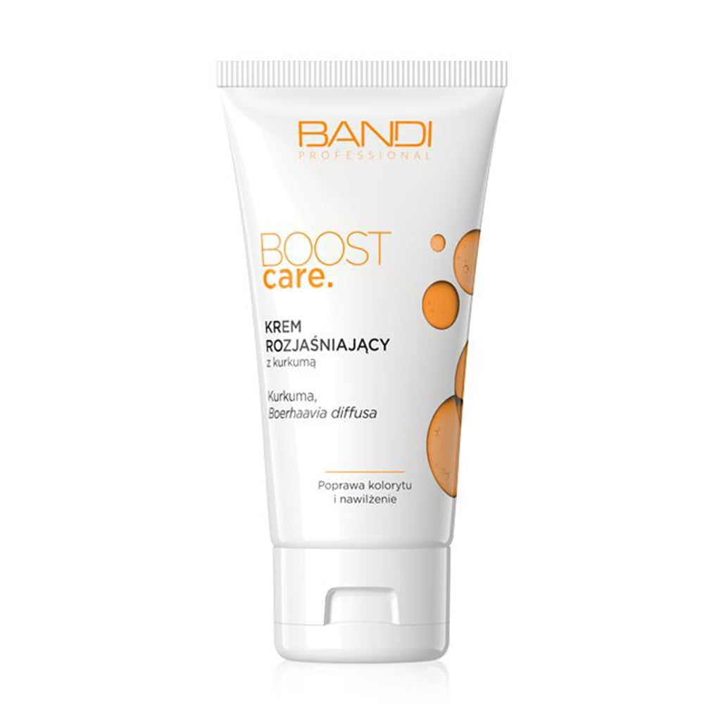 Освітлювальний крем для обличчя Bandi Professional Boost Care Brightening Cream With Turmeric з куркумою, 50 мл